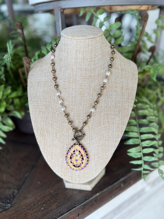 Cultured Necklace Bronze by Pink Panache Necklaces Pink Panache