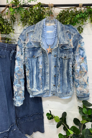 Blossom Grove Jacket Denim