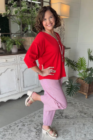 Ellie May Jeans Red Stripe by Jodifl