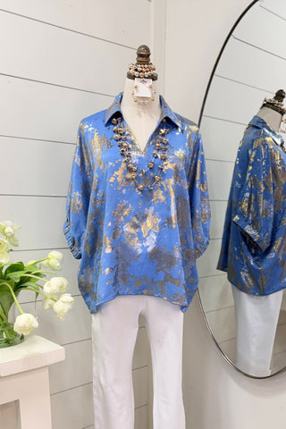Shimmy Shine Blue Mix by Jodifl Shirts & Tops Jodifl