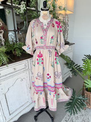 Pamela Maxi Dress Taupe by Umgee Dresses Umgee