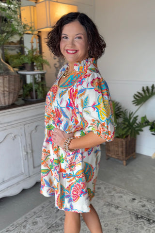 Sweet and Sassy Dress Cream by Umgee limited stock Dresses Umgee