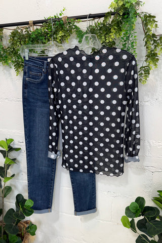 Sheerly Beloved Top Black by Easel Shirts & Tops Easel