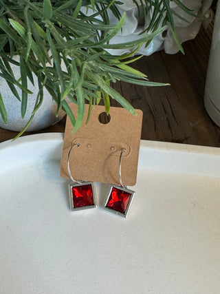 Glam Girl Earrings Red Earrings Accessories To Go