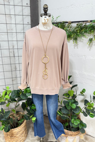 Haven Sweatshirt Blush Taupe Sweatshirt HYFVE