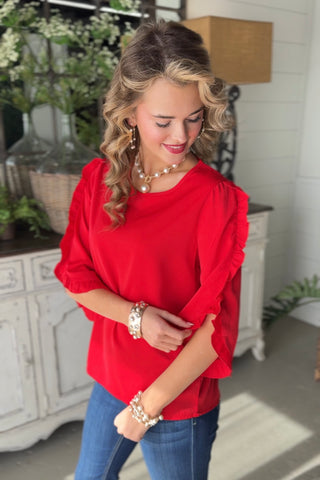 Duchess Red Shirts & Tops Faire