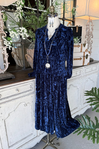 Cloris Dress Navy by Umgee Dresses Umgee