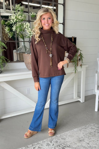 Wild Touches Chocolate by Umgee Shirts & Tops Umgee