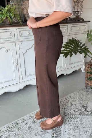 Nostalgia Pants Brown by Entro Pants Entro