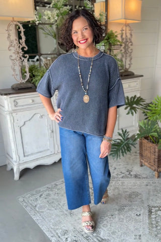 Deena Sweater Navy Sweater Blu Pepper