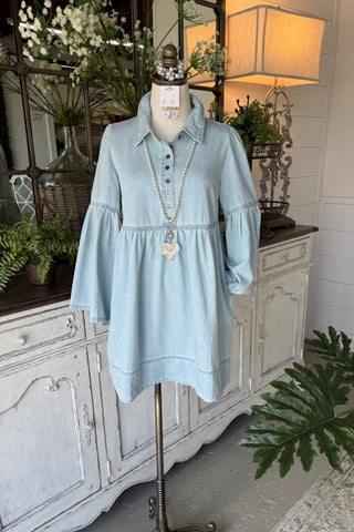Backroads Dress Lt Denim