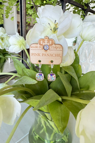 Options Earrings AB/Silver Earrings Pink Panache