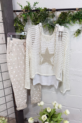 Scamper Dot Pants Beige Pants Camilla