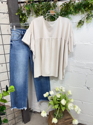 Gina Top Natural by Easel Shirts & Tops Easel