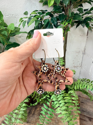 Twinkles Earrings Leopard