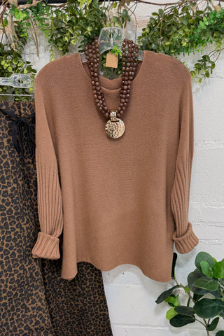 Bria Necklace Brown/Gold Necklaces Wona Trading