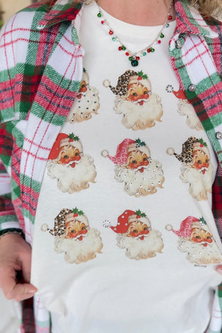 Santa Tic Tac Toe Ivory T Shirt Raisin' Arrows