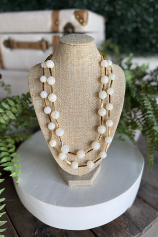 Cullman Necklace Ivory Necklaces SM Style