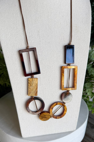 Dimensions Necklace Brown