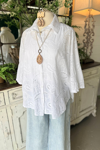 Dixie Darling Top White Shirts & Tops YOLLY