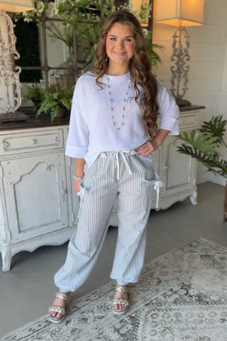 River Walk Pants White/Denim