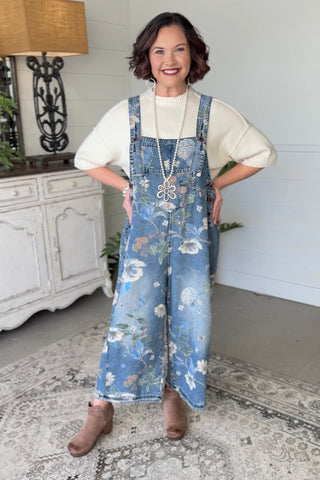 Clarabelle Overalls Denim by Easel Overalls Easel