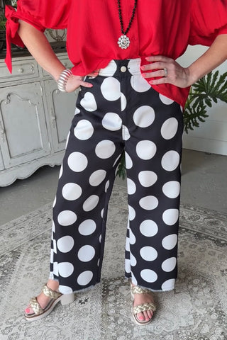 Spot On Pants Black Pants LovLov