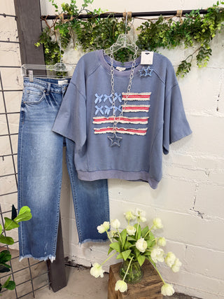 All American Washed Denim by Easel Shirts & Tops Easel