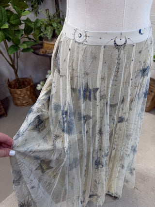 Galaxies Skirt Astro Beige