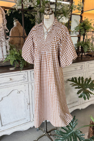 Harrison Long Dress Brown by Umgee