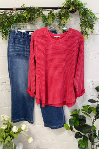 Kimi Poppy Red by Easel Shirts & Tops Easel