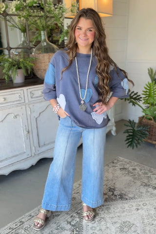 Love Me Do Top Denim