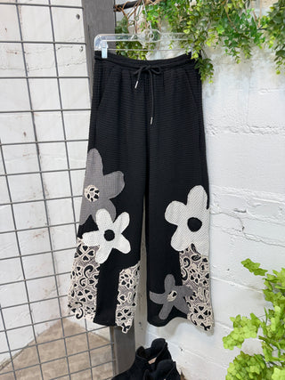 Daisy Duo Pants Black/Grey Pants Davi & Dani S Black/Grey
