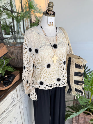 Addie Sweater Natural Sweater Pol Clothing