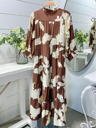 Tiana Long Dress Brown by Umgee