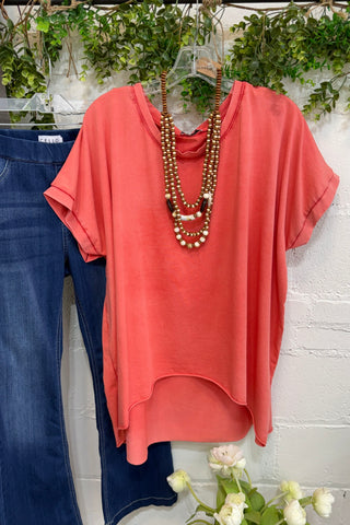 Adore Top Coral Yolly