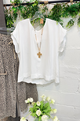 Miya Off White Shirts & Tops umgee