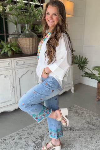 Carleen Jeans Washed Denim by Easel Jeans Easel