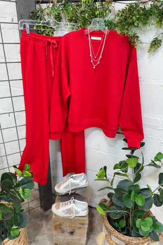 Keep Movin Scuba Set Black Top & Pant Set Zenana