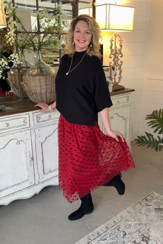Arley Skirt Burgundy by Oddi