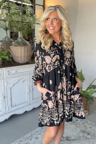 Sandy Dress Black by Umgee Dresses Umgee