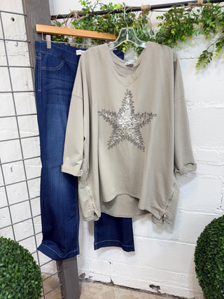 Milani Star Taupe Shirts & Tops Prospero