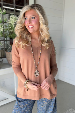 Feel It Latte by Umgee sweater Umgee