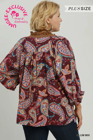 Jennifer Top Plum by Umgee