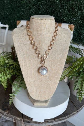 Blair Necklace Gold/Pink