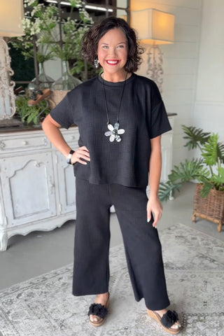 Sheila Pant Set Black