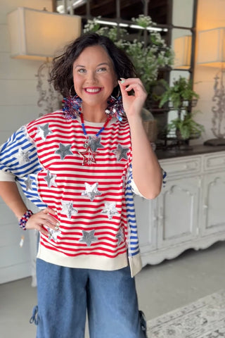 Liberty Belle Top Red
