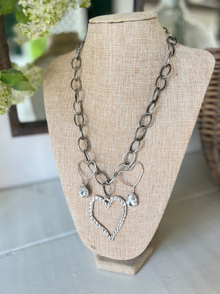 Iced Heart Necklace Necklaces carol's boutique