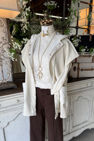 Touring Vest Jacket Ivory
