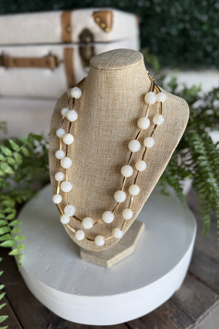 Cullman Necklace Ivory Necklaces SM Style